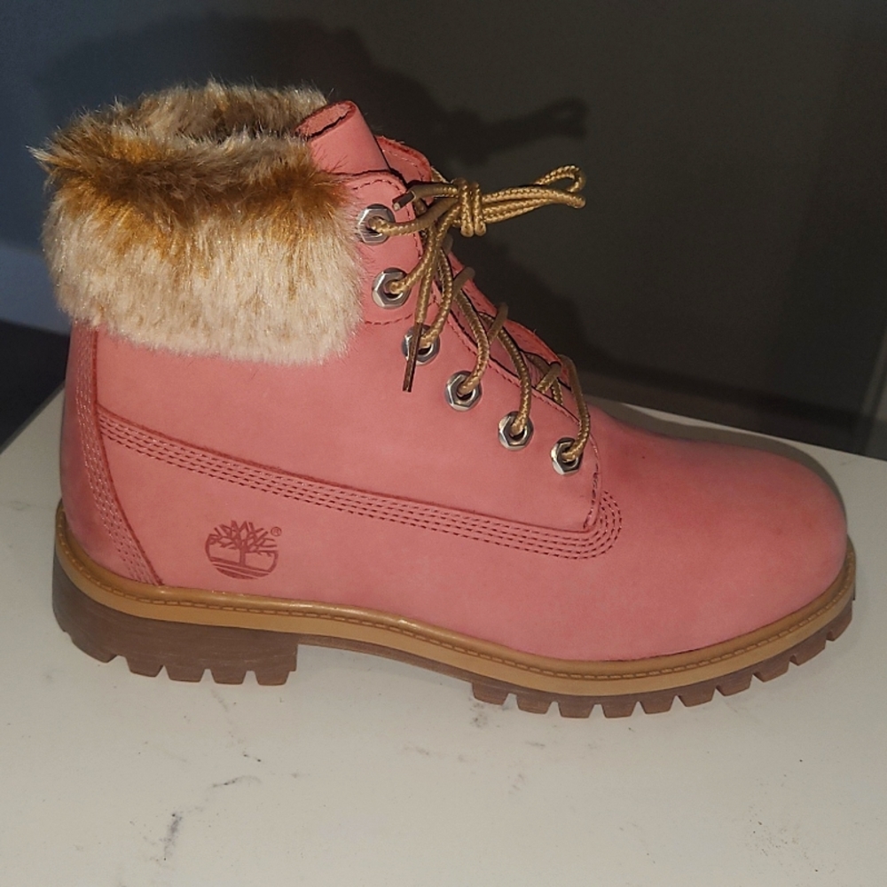 Timberland 6" Pink Premium Waterproof Boots